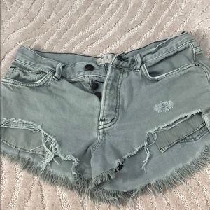 Free People Jean Shorts
